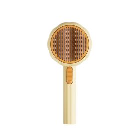 Pumpkin comb, pet comb, cat comb, pet brush, dog needle comb, floating hair remover, pet products, cross-border - Sunflower Comb - Egg Yolk
