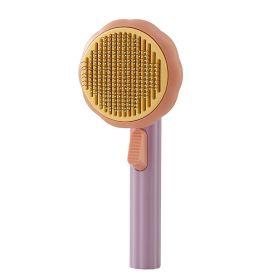 Pumpkin comb, pet comb, cat comb, pet brush, dog needle comb, floating hair remover, pet products, cross-border - Pumpkin Comb - Purple