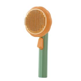 Pumpkin comb, pet comb, cat comb, pet brush, dog needle comb, floating hair remover, pet products, cross-border - Pumpkin Comb - Green