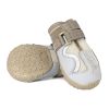Pet dog walking shoes mesh breathable dog shoes - Grey - Size3-4.5cm
