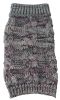 Royal Bark Heavy Cable Knitted Designer Fashion Dog Sweater - Large