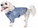 Dog Helios 'Torrential Shield' Waterproof Multi-Adjustable Pet Dog Windbreaker Raincoat - Blue - X-Small