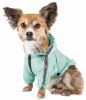 Dog Helios 'Torrential Shield' Waterproof Multi-Adjustable Pet Dog Windbreaker Raincoat - Green - X-Small