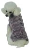 Royal Bark Heavy Cable Knitted Designer Fashion Dog Sweater - Large