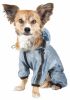 Dog Helios 'Torrential Shield' Waterproof Multi-Adjustable Full Bodied Pet Dog Windbreaker Raincoat - Blue - X-Large