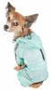 Dog Helios 'Torrential Shield' Waterproof Multi-Adjustable Full Bodied Pet Dog Windbreaker Raincoat - Green - Large