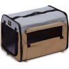 Folding Zippered Lightweight Easy Folding Pet Crate - X-Large