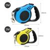 Cat Traction Rope Belt Dogs Walking Automatic Flexible Dog Leash - Yellow - 3 M