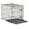 Single-Door Folding Dog Crate with Divider, Medium, 30" - Medium, 30"