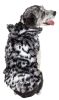 Pet Life Luxe 'Paw Dropping' Designer Gray-Scale Tiger Pattern Mink Fur Dog Coat Jacket - Small