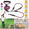 Outdoor No-Tangle Dogs Lead Double Dogs Leash - Pink - Dogs Leash