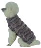 Royal Bark Heavy Cable Knitted Designer Fashion Dog Sweater - X-Small