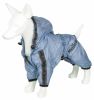 Dog Helios 'Torrential Shield' Waterproof Multi-Adjustable Full Bodied Pet Dog Windbreaker Raincoat - Blue - X-Large