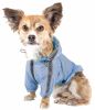 Dog Helios 'Torrential Shield' Waterproof Multi-Adjustable Pet Dog Windbreaker Raincoat - Blue - Small