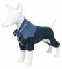 Pet Life Active 'Embarker' Heathered Performance 4-Way Stretch Two-Toned Full Body Warm Up - Teal - Medium