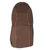 Pet Life Open Road Mess-Free Single Seated Safety Car Seat Cover Protector For Dog, Cats, And Children - Brown