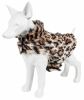 Pet Life Luxe 'Lab-Pard' Dazzling Leopard Patterned Mink Fur Dog Coat Jacket - Small