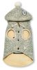 Touchdog Hippie Embellished Designer Sleeveless Pompom Pet Dog Hooded Sweater - Olive Green - X-Small