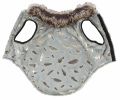 Pet Life Luxe 'Gold-Wagger' Gold-Leaf Designer Fur Dog Jacket Coat - Small