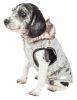 Pet Life Luxe 'Gold-Wagger' Gold-Leaf Designer Fur Dog Jacket Coat - Small
