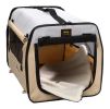 Folding Zippered Lightweight Easy Folding Pet Crate - Large