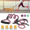 Outdoor No-Tangle Dogs Lead Double Dogs Leash - Pink - Dogs Leash
