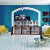 Folding Adjustable Free Standing 3 Panel Wood Fence - Cherry