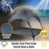 Portable Elevated Outdoor Pet Bed with Removable Canopy Shade - 42in