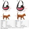 Pet Carrier for Dogs Cats Hand Free Sling Adjustable Padded Strap Tote Bag Breathable Shoulder Bag Carrying Small Dog Cat - Red - L