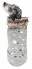 Pet Life Luxe 'Gold-Wagger' Gold-Leaf Designer Fur Dog Jacket Coat - Large