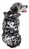 Pet Life Luxe 'Paw Dropping' Designer Gray-Scale Tiger Pattern Mink Fur Dog Coat Jacket - Large