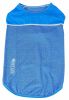 Pet Life Active 'Aero-Pawlse' Heathered Quick-Dry And 4-Way Stretch-Performance Dog Tank Top T-Shirt - Blue - Large
