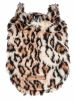 Pet Life Luxe 'Lab-Pard' Dazzling Leopard Patterned Mink Fur Dog Coat Jacket - Small