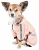 Dog Helios 'Torrential Shield' Waterproof Multi-Adjustable Full Bodied Pet Dog Windbreaker Raincoat - Pink - X-Large