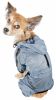Dog Helios 'Torrential Shield' Waterproof Multi-Adjustable Full Bodied Pet Dog Windbreaker Raincoat - Blue - Small