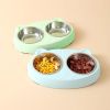 Pet Feeder Bowls for Puppy Medium Dogs Cats - Green - Pet Supplies