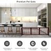 Folding Adjustable Free Standing 3 Panel Wood Fence - Cherry