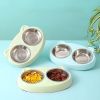 Pet Feeder Bowls for Puppy Medium Dogs Cats - Green - Pet Supplies